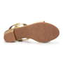 Sandália Feminina Usaflex Elástico Dourado