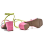 Sandália Feminina Via Marte Salto Bloco Multicolor