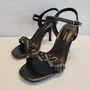 Sandália Feminina Via Marte Strass Preto