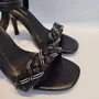 Sandália Feminina Via Marte Strass Preto