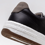 Sapatenis Masculino Democrata Drake Pulse Couro Preto Branco