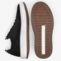Sapatenis Masculino Democrata Knit Drake Pulse Preto Branco