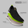 Sapatenis Masculino Democrata Ultra Light Preto