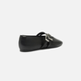Sapatilha Feminina Arezzo Couro Fivela Preto