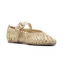 Sapatilha Feminina Arezzo Palha Vazada Natural Fivela