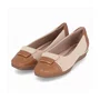 Sapatilha Feminina Piccadilly Bege e Mascavo