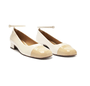 Sapato Boneca Anacapri Verniz Salto Bloco Off White