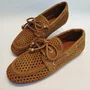Sapato Feminino Arezzo Camurça Vazado Caramelo