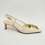 Sapato Feminino Arezzo Slingback Off White