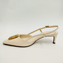 Sapato Feminino Arezzo Slingback Off White