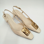 Sapato Feminino Arezzo Slingback Off White