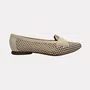 Sapato Feminino Bottero Vazado Couro Off White