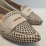 Sapato Feminino Bottero Vazado Couro Off White