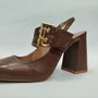 Sapato Feminino Lizi e Lizi Slingback Capuccino