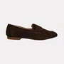 Sapato Feminino Loafer Lizi e Lizi Camurça Brown