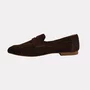 Sapato Feminino Loafer Lizi e Lizi Camurça Brown