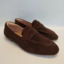 Sapato Feminino Loafer Lizi e Lizi Camurça Brown