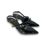 Sapato Feminino Offline Chanel Preto/Dourado