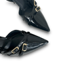 Sapato Feminino Offline Chanel Preto/Dourado