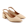 Sapato Feminino Slingback Usaflex Bege Vanila