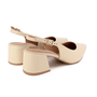 Sapato Feminino Slingback Usaflex Bege Vanila