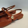 Sapato Feminino Via Marte Slingback Verniz Caramelo