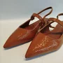 Sapato Feminino Via Marte Slingback Verniz Caramelo