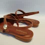 Sapato Feminino Via Marte Slingback Verniz Caramelo