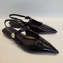 Sapato Feminino Via Marte Slingback Verniz Preto