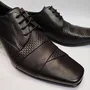 Sapato Masculino Rafarillo Dobras e Textura Preto
