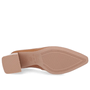 Sapato Scarpin Feminino Usaflex Couro Salto Bloco Casual Marrom