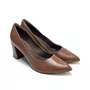 Scarpin Feminino Piccadilly Textura Marrom