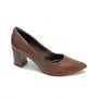 Scarpin Feminino Piccadilly Textura Marrom