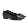 Scarpin Feminino Usaflex Couro Preto