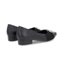 Scarpin Feminino Usaflex Couro Preto