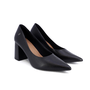 Scarpin Feminino Usaflex Salto Bloco Preto