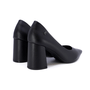 Scarpin Feminino Usaflex Salto Bloco Preto