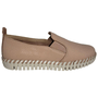 Slip On Bottero Couro Nude Brow Sugar