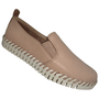 Slip On Bottero Couro Nude Brow Sugar