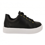 Tênis Feminino Beira Rio Cadarço Preto Branco