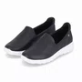 Tênis Feminino Piccadilly Slip On Preto e Branco