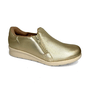 Tênis Feminino Usaflex Couro Dourado