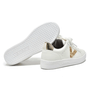 Tenis Feminino Via Marte Branco Dourado