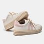 Tênis Feminino Via Marte Flatform Linho Rosa