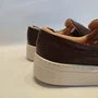 Tênis Slip On Feminino Lizi e Lizi Couro Marrom