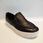 Tênis Slip On Feminino Lizi e Lizi Couro Preto