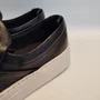 Tênis Slip On Feminino Lizi e Lizi Couro Preto